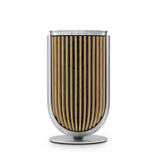 Beolab 8 – Natural Aluminium, Oak cover, Table stand
