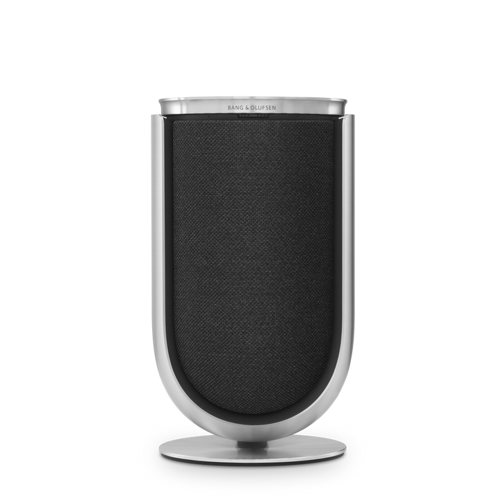 Beolab 8 – Natural Aluminium, Grey Melange Fabric Cover, Table stand