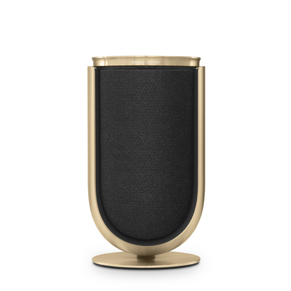 Beolab 8 - Gold Tone, Grey Melange Fabric Cover, Table stand