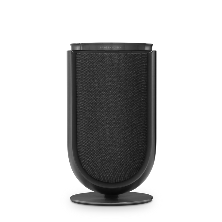 Beolab 8 – Black Anthracite, Grey Melange Fabric Cover, Table stand