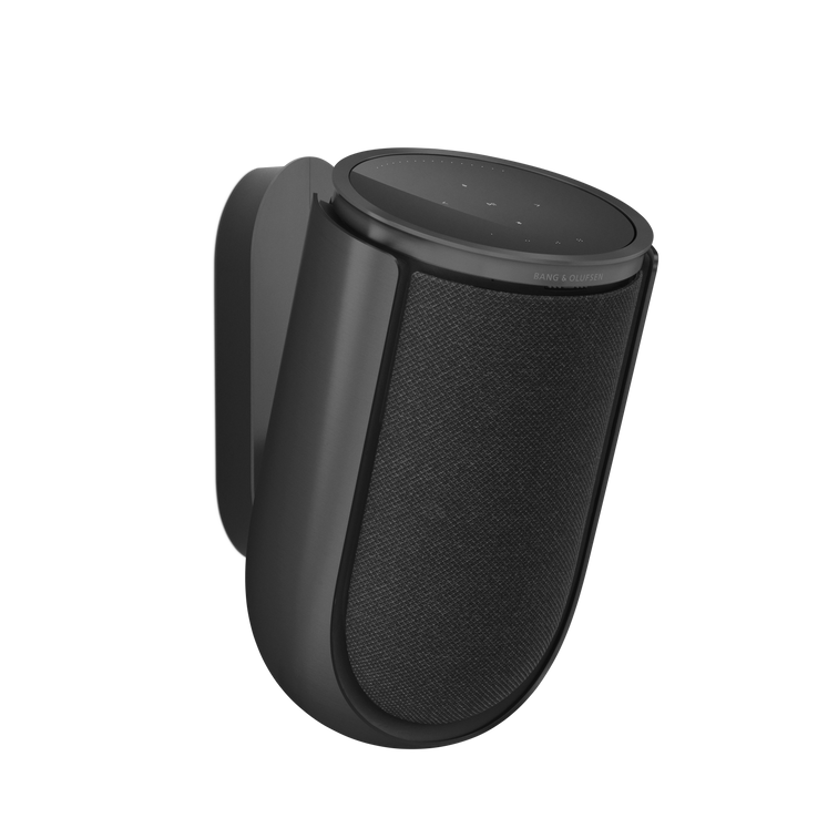 Beolab 8 – Black Anthracite, Grey Melange Fabric Cover, Wall Bracket