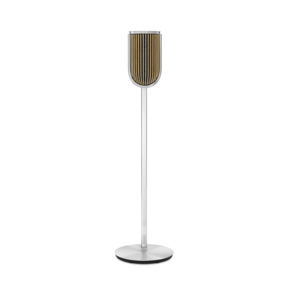 Beolab 8 – Natural Aluminium, Oak cover, Floor Stand
