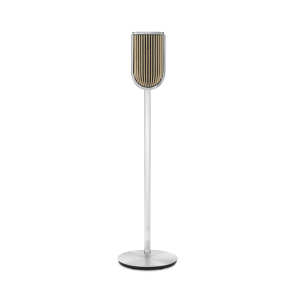 Beolab 8 - Natural Aluminium, Light Oak, Floor Stand