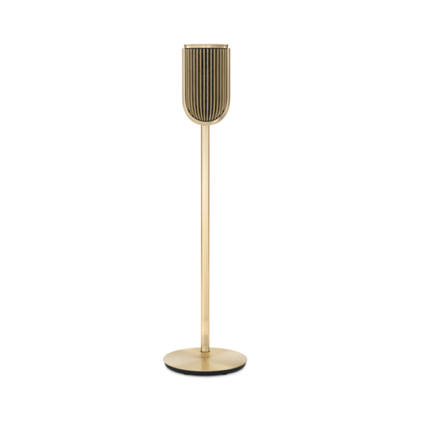 Beolab 8 - Gold Tone, Oak cover, Floor Stand