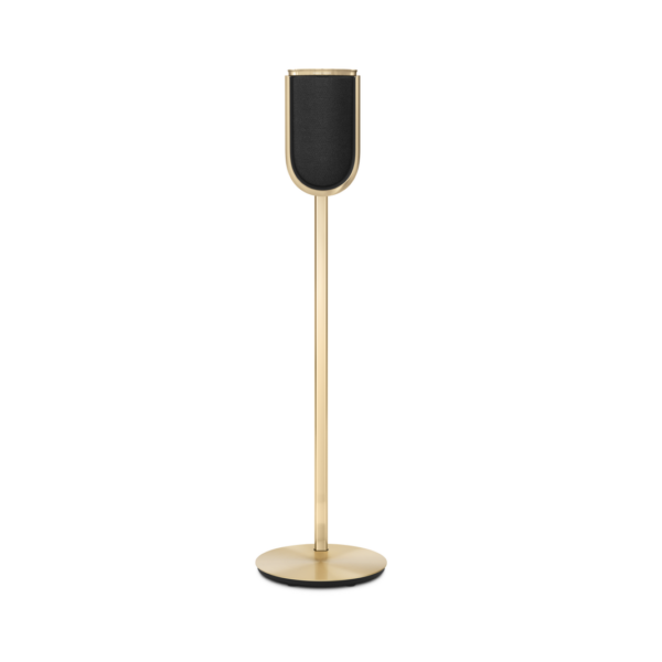 Beolab 8 - Gold Tone, Grey Melange Fabric Cover, Floor Stand