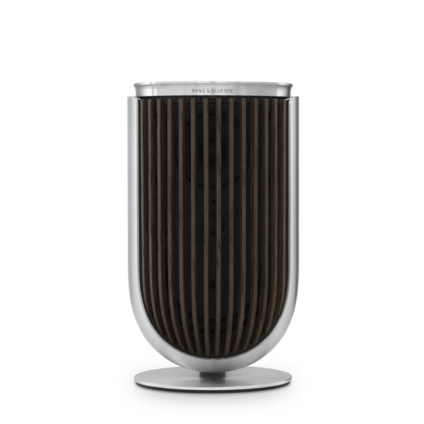Beolab 8 – Natural Aluminium, Dark Oak, Table stand